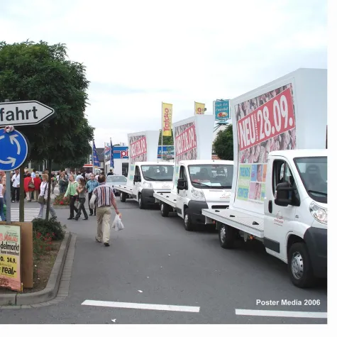 Bild: 30-Tage mobile Aussenwerbung zum Festpreis mit MOBILE POSTER