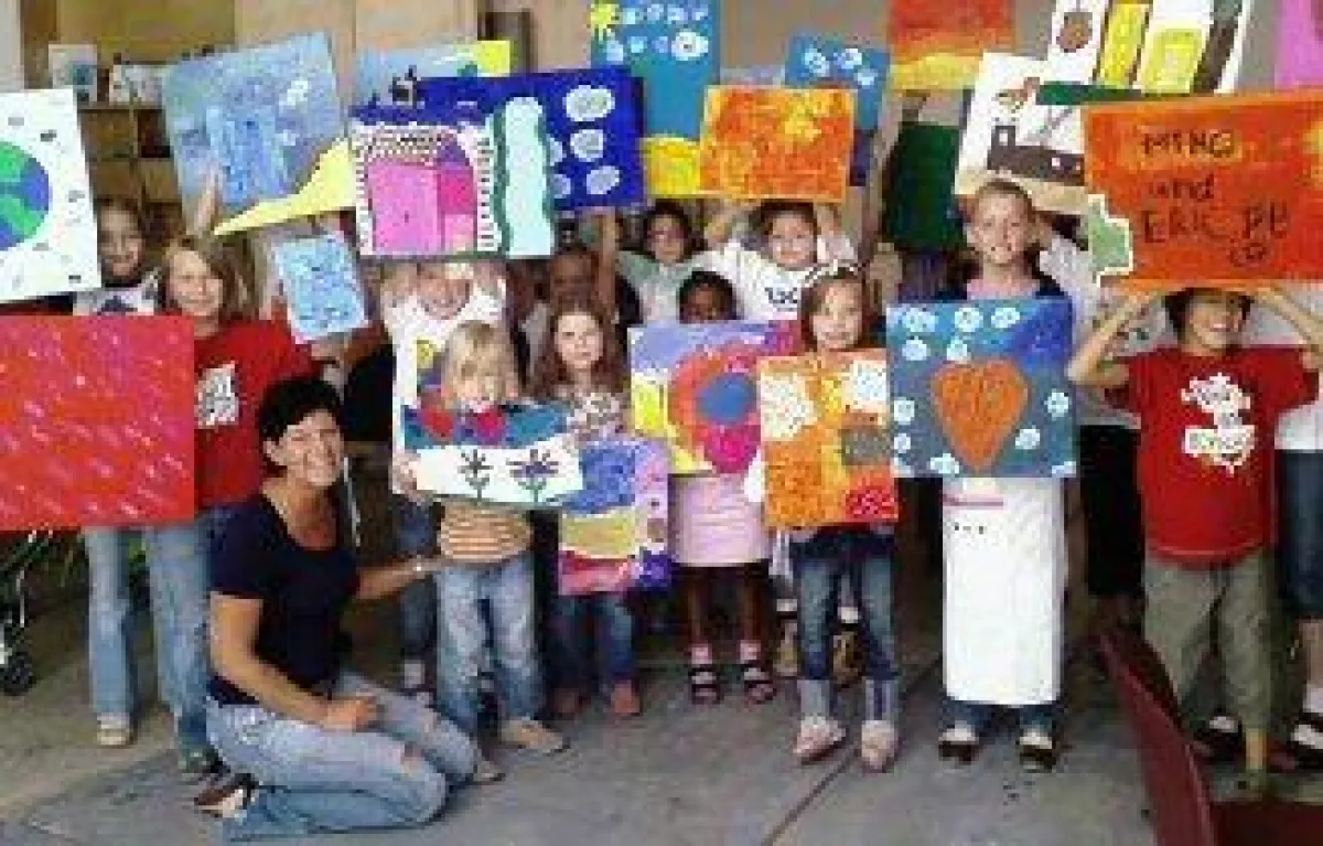 Kinder im Kinderatelier