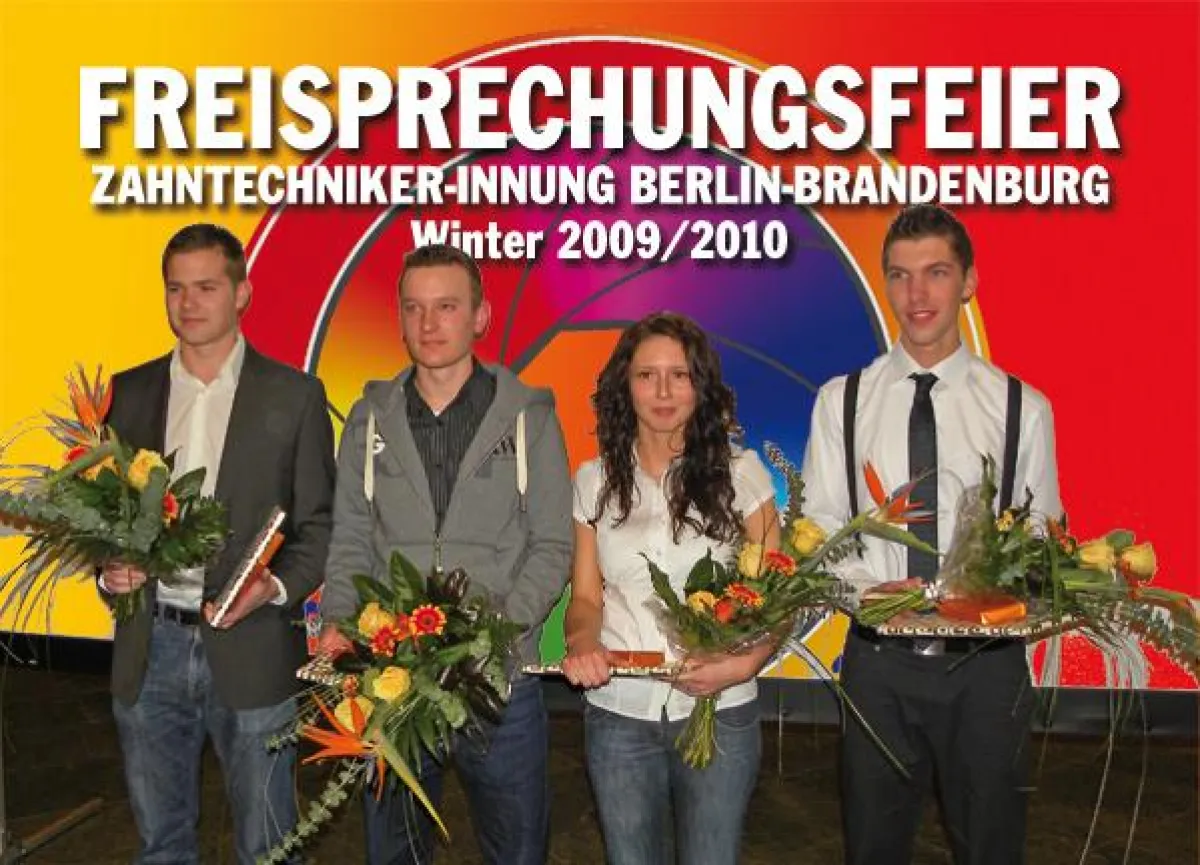 Auszeichnung der Prüfungsbesten - v.l.n.r.: Ralf Müller, Daniel Linsa, Tina Fischer, Clemens Manthey