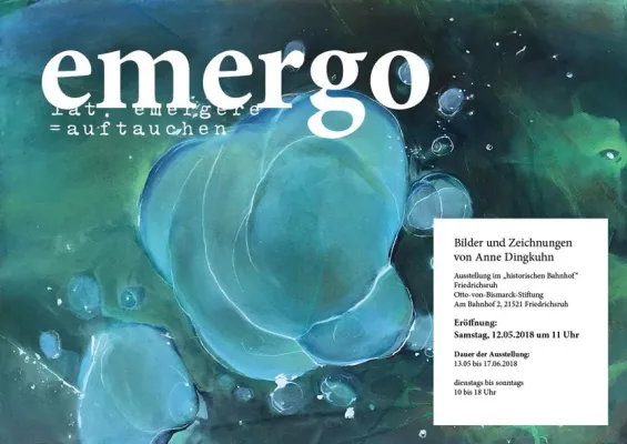 Bild: EMERGO Kunstausstellung im historischen Bahnhof Friedrichsruh