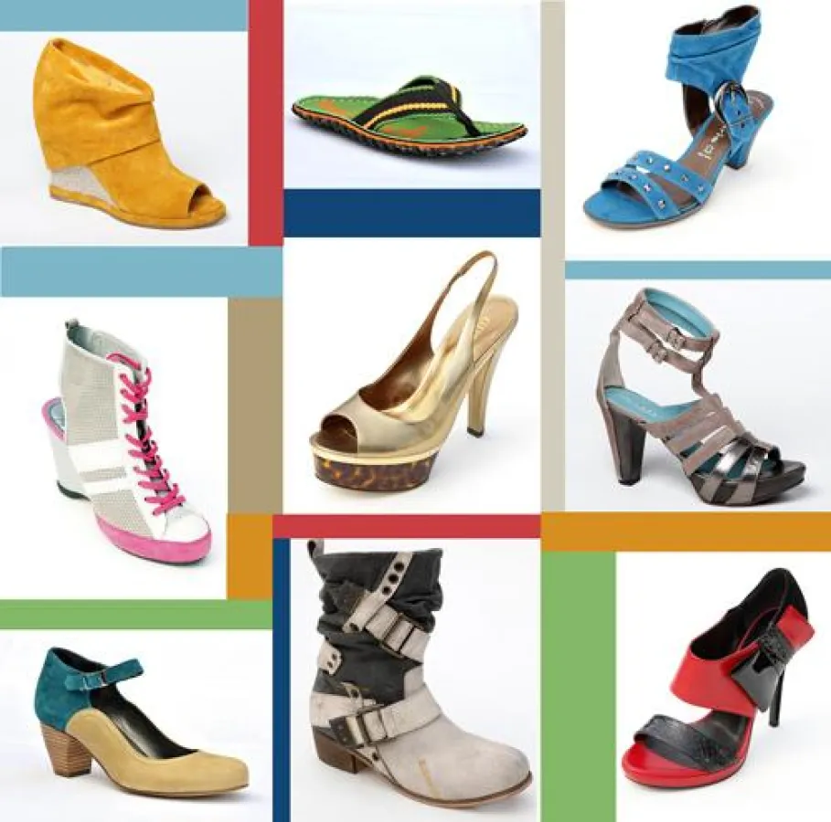 Schuhmode 2010, Fotos: Messe Düsseldorf, Collage: Johanna Wilhelm