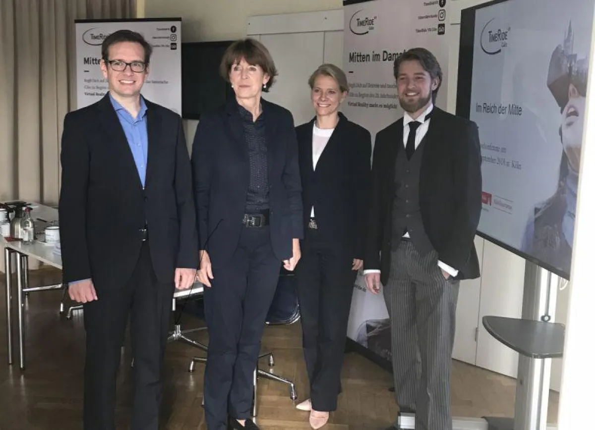 Foto: TimeRide GmbH / Marvin Schuth v.l.n.r. Matthias Flierl, Kommunikationsmanager TimeRide GmbH; H