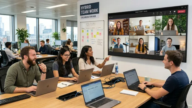 Bild: Hybrides Arbeiten im Fokus: Chancen und Herausforderungen