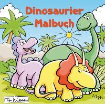 Bild: Dinosaurier Malbuch - Malvorlagen für junge und auch ältere Dinofans