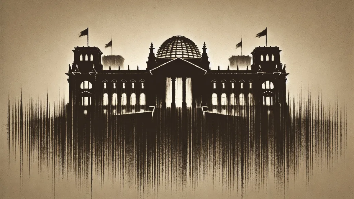 Einst aus Beutematerial 1916 in Bronze gefertigt, steht „Dem Deutschen Volke“ in großen Lettern. (© DREIFISCH)