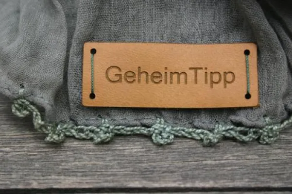 Leder-Label online selbst gestalten Bild: Leder-Label online selbst gestalten