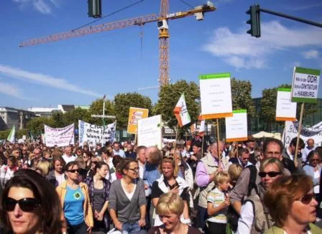 19. 09. 09: Demonstration gegen Schulreform in Hamburg