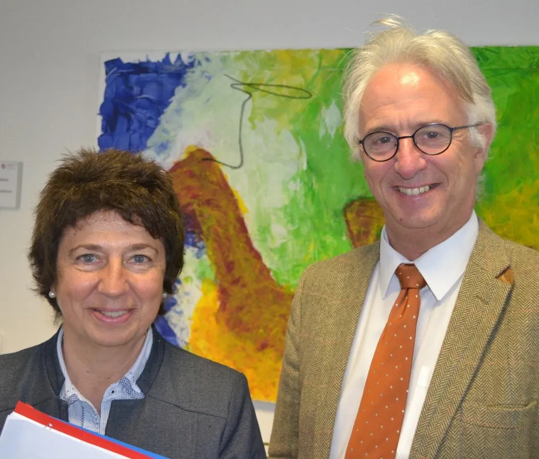 Prof. Dr. Dolores Sanchez Bengoa, Prof. Dr. Hans R. Kaufmann. Foto: Franz Motzko