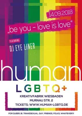 Bild: Human LGBTQ+ / Party for Queer, Bi, Transsexual, Gay, Friends, Folks, Whatever?! in Wiesbaden
