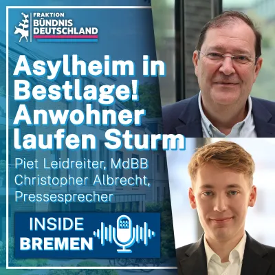 Asylheim in Bestlage: BÜNDNIS DEUTSCHLAND kritisiert Flüchtlingsprojekt am Bremer Werdersee Bild: Asylheim in Bestlage: BÜNDNIS DEUTSCHLAND kritisiert Flüchtlingsprojekt am Bremer Werdersee