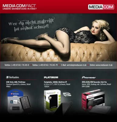 Bild: Scharfe Sache: MediaCom startet neuen, sexy Werbeauftritt