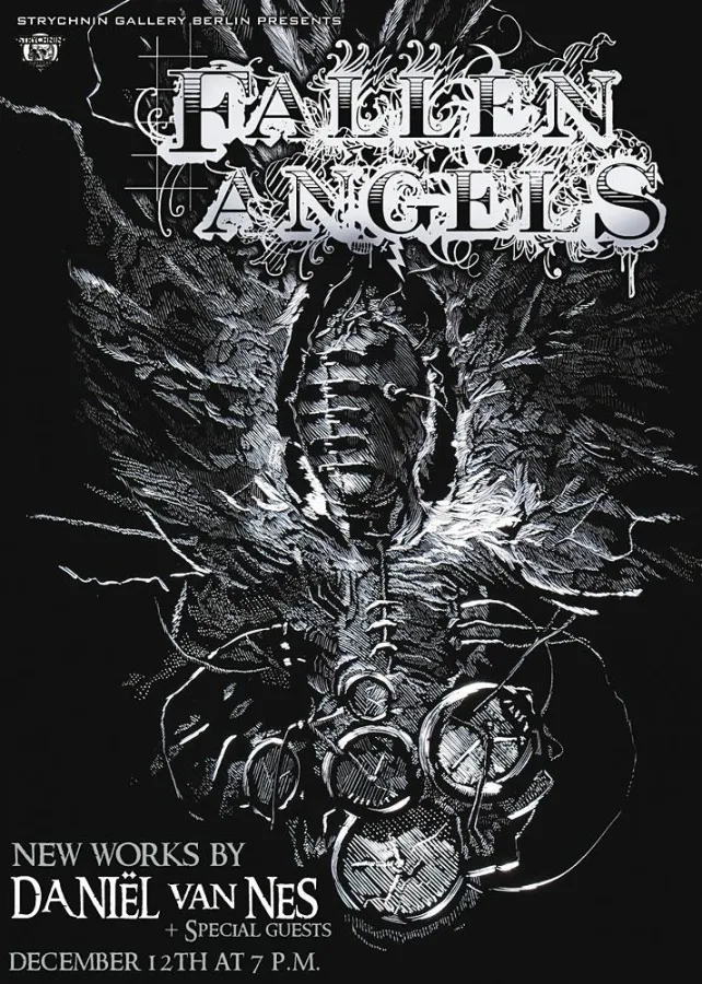 Van Nes' Arbeiten sind nur sichtbar, wenn sie beleuchtet werden - sobald man das Licht löscht, verschwinden sie.