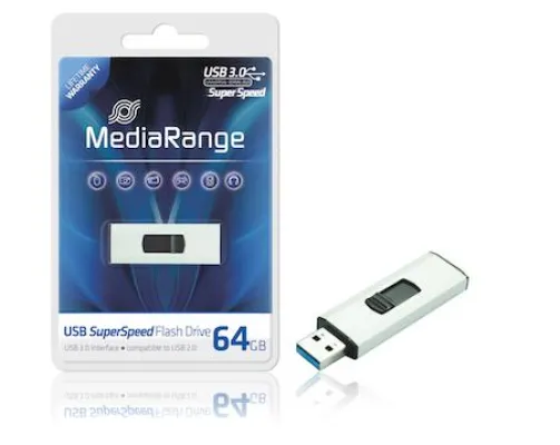 Bild: MediaRange USB 3.0 SuperSpeed Flash Drive: Highspeed USB-3.0-Sticks mit bis zu 64 GB und lebenslanger Garantie