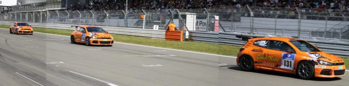 Zieleinlauf des mathilda GT-R1 beim 24h Rennen.