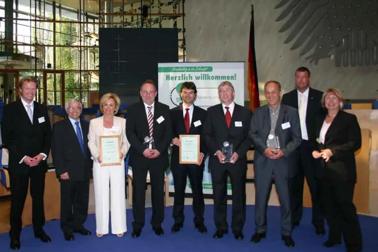 Bild: Aqua Society erhält den Sustainability Award 2010 für die "Nachhaltigste Innovation"