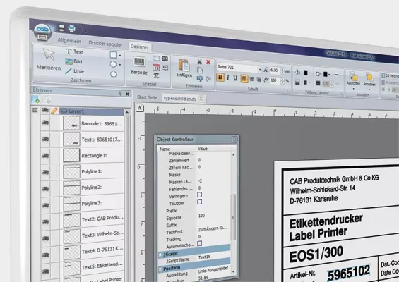 Neue Etikettensoftware cablabel® S3 Bild: Neue Etikettensoftware cablabel® S3