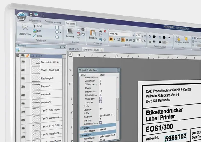 Neue Etikettensoftware cablabel® S3 Bild: Neue Etikettensoftware cablabel® S3