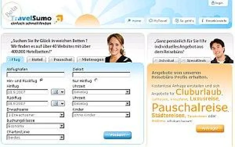 TravelSumo startet innovatives Reiseportal Bild: TravelSumo startet innovatives Reiseportal