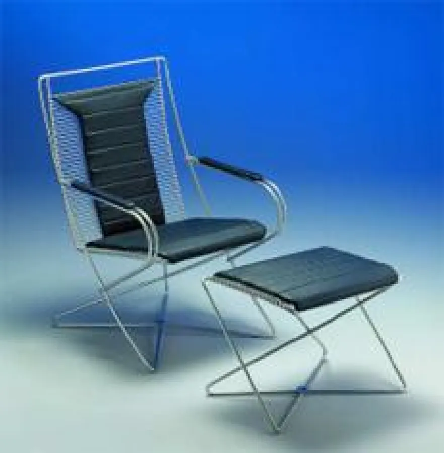 Loungechair KSL 0.10, Fußhocker KSL 0.8