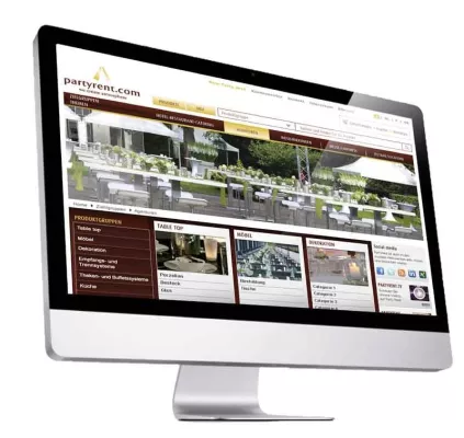 Bild: Party Rent optimiert Online-Shop