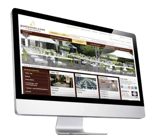 Bild: Party Rent optimiert Online-Shop