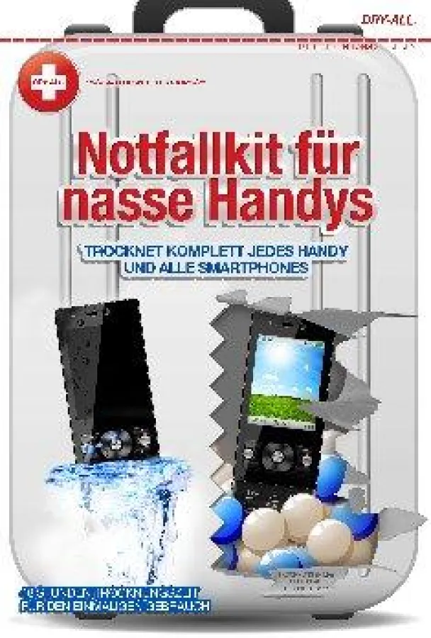 DRY-All Notfallkit repariert durchnässte Handys