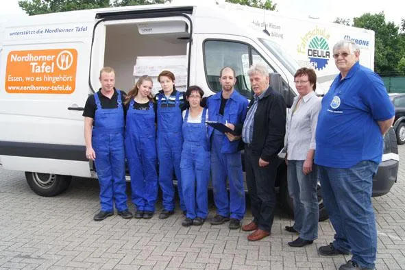 Bild: Win-Win-Situation - Kooperation zwischen DEULA, Tafel und Jobcenter