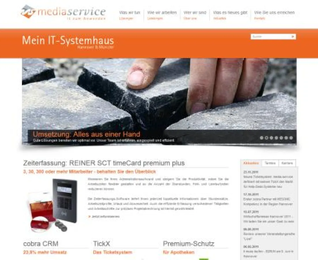 Relaunch: www.media-service.com geht nach umfangreichem Redesign online