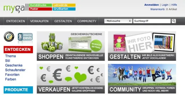 Bild: Bildercommunity und Postershop unter einem Dach