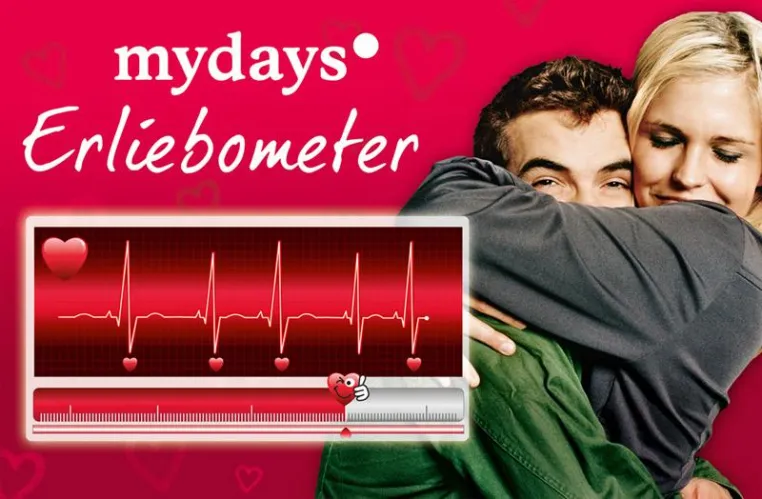 Bild: Erlebnistipps für dauerhaftes Liebesglück. Das MYDAYS "Erliebometer" verrät wie