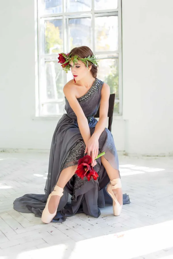 Feminine und romantisch verspielte Ballerinas Größe 45