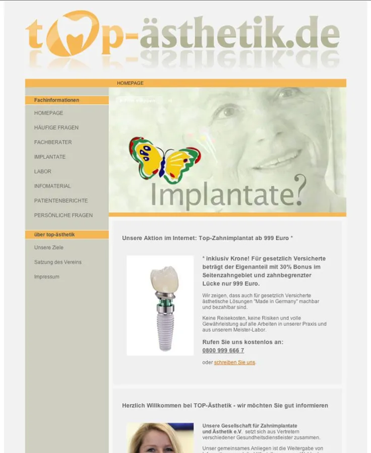 Patienten-Portal für Implantologie