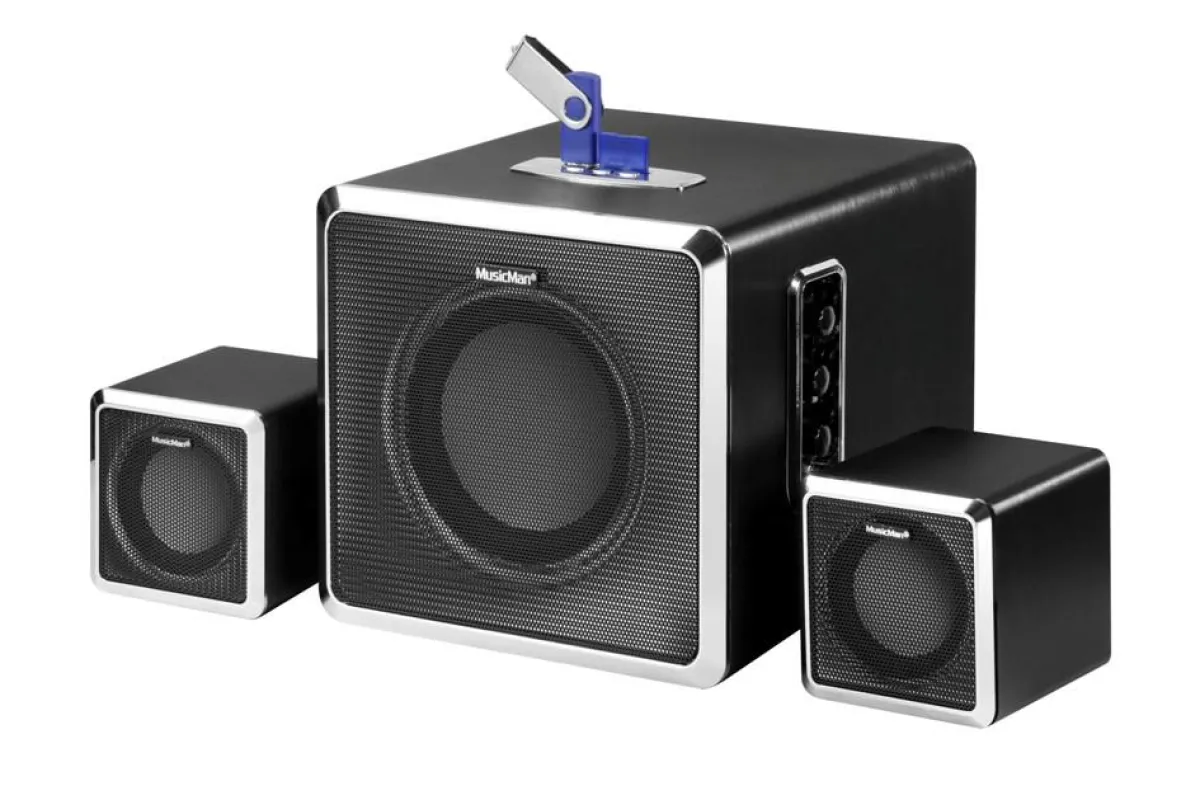 MusicMan® BT–X3 2.1 Stereo-Soundstation