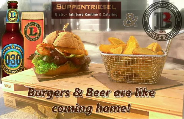 Bild: Burgers & Beer are like coming home!
