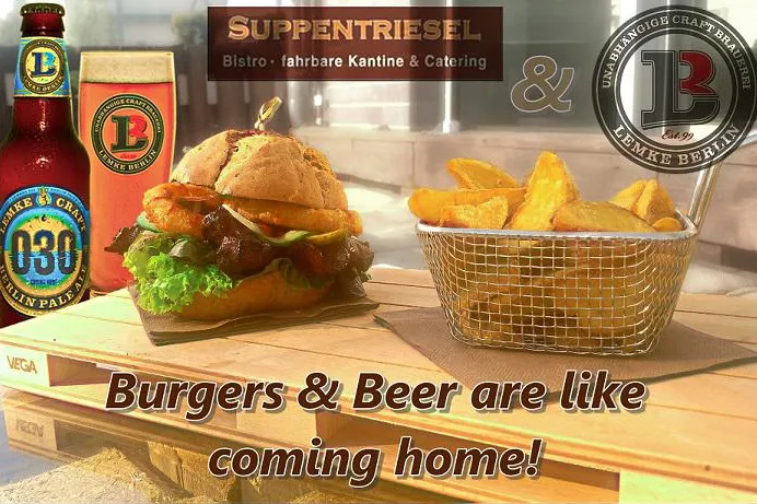 Bild: Burgers & Beer are like coming home!
