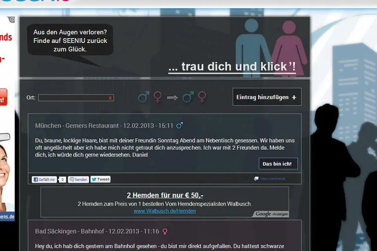 Bild: Onlinehilfe für Schüchterne -- Seeniu.com eröffnet neue Wege, sich wiederzusehen