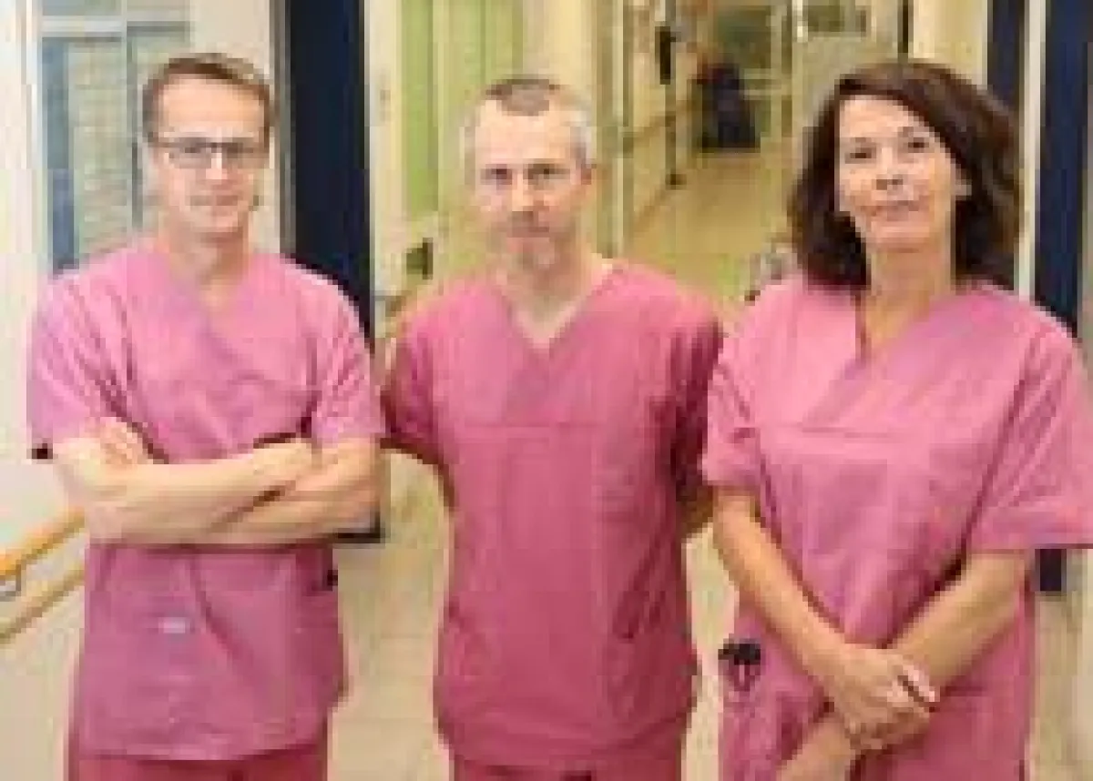 Ein strakes Team: Chefarzt Dr. Marc Spielmanns mit Dr. Volker Groneck und Dr. Ute Gehrmann.
