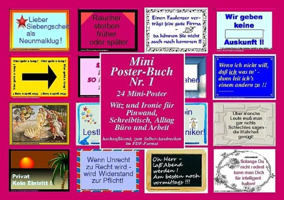 Erstes Mini-Poster-Buch 01 als Präsent-Band - jetzt in individuellen Varianten verfügbar Bild: Erstes Mini-Poster-Buch 01 als Präsent-Band - jetzt in individuellen Varianten verfügbar