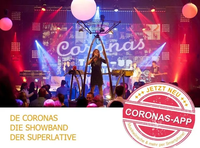 Partyband De Coronas auf der Best of Events International und der Internationalen Kulturbörse Bild: Partyband De Coronas auf der Best of Events International und der Internationalen Kulturbörse