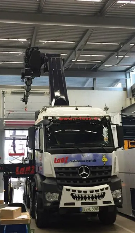 Abgasfreier Einsatz in Montagehalle