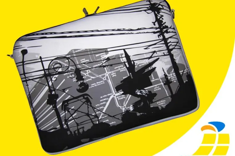 Bild: Big City unter den Arm geklemmt: Die praktische Laptophülle im Großstadtdesign