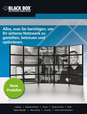 Bild: Handbuch für IT- und Netzwerktechnik im neuen Produktkatalog von Black Box