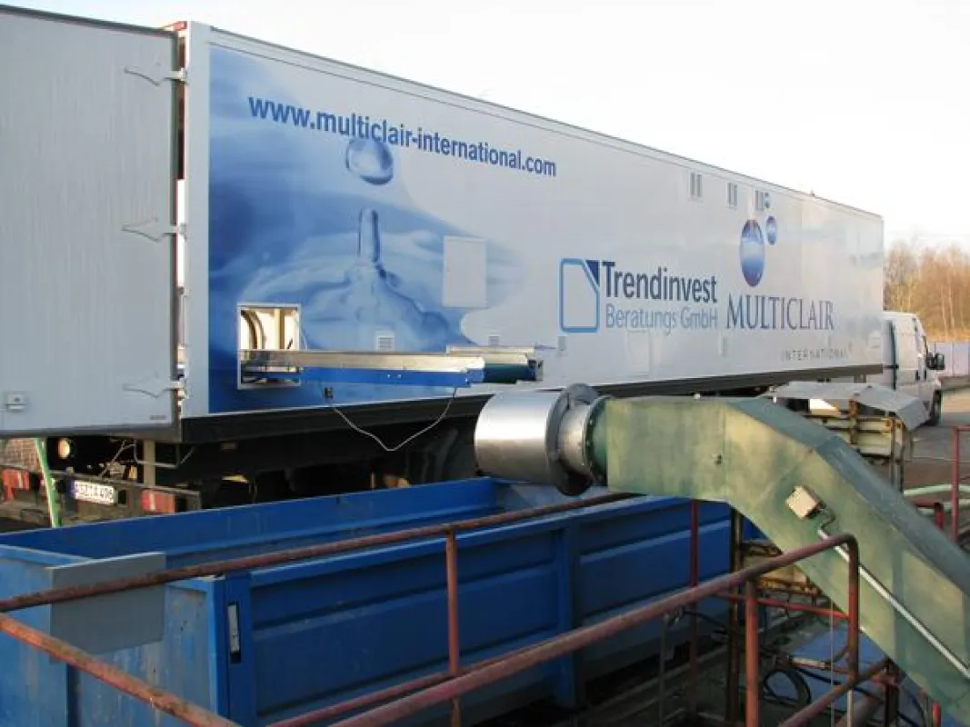 mobile Abwasserbehandlungsanlage des TIV Trendinvest Umweltfonds Wasser 2