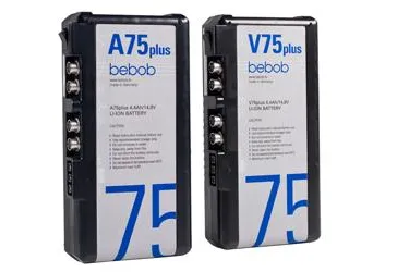 Bild: Optimale Versorgung von kleineren Kameras und Audiogeräten mit den neuen 75Wh-Akkus