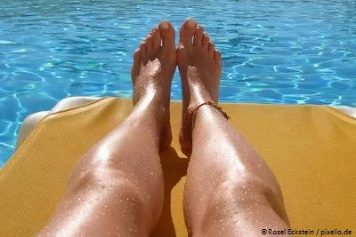 Bild: Sommer, Sonne, starke Venen