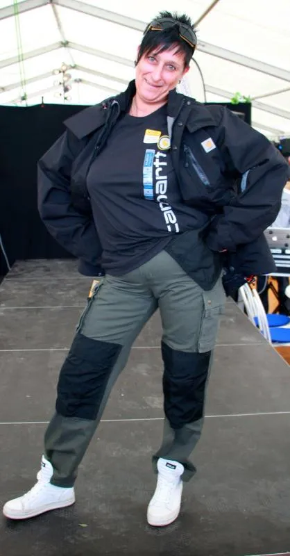 Workwear lässig präsentiert