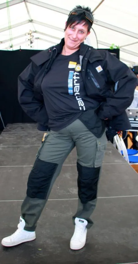 Workwear lässig präsentiert