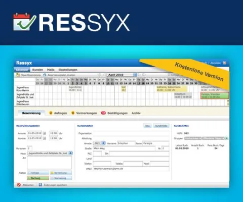 Bild: RESSYX - der Reservierungs-Manager für Ihr Ferienhaus ist ab sofort verfügbar