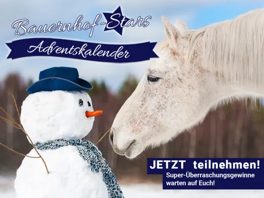 Bild: Der Bauernhof-Stars-Adventskalender 2020 - jetzt mitmachen und tolle Preise gewinnen!