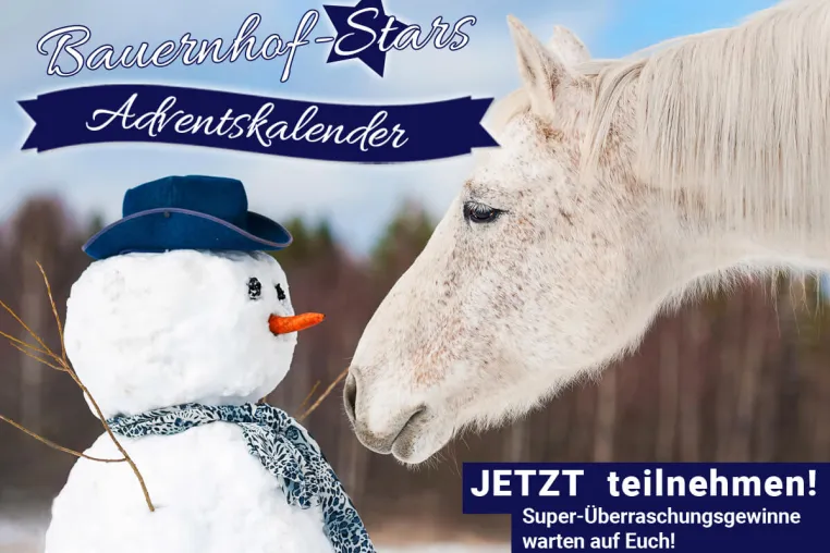 Der Bauernhof-Stars-Adventskalender 2020 - jetzt mitmachen und tolle Preise gewinnen! Bild: Der Bauernhof-Stars-Adventskalender 2020 - jetzt mitmachen und tolle Preise gewinnen!